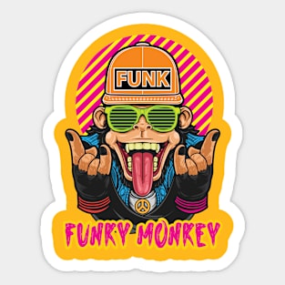 Funky Monkey Sticker